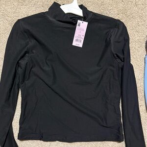 Large Black Long Sleeve Top